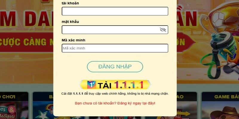 Hướng dẫn người chơi đăng nhập tài khoản trên website